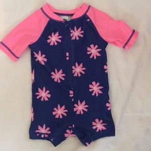 Bathing suit zip up rash guard